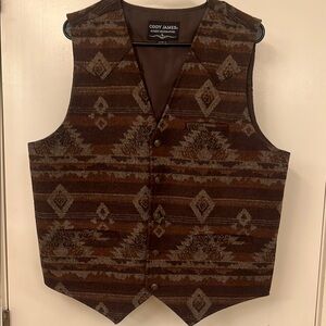 Cody James Brown Western Vest